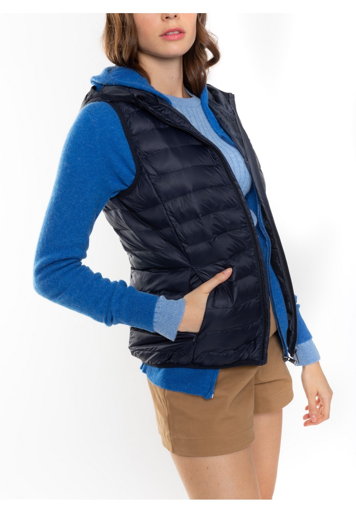 Doudoune l?�g?�re Ilona Bleu marine White Goose