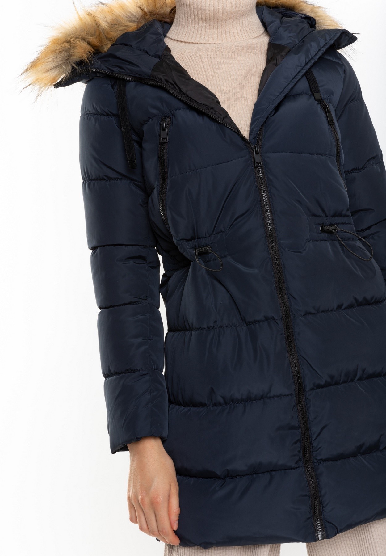 Doudoune Marina Bleu marine White Goose