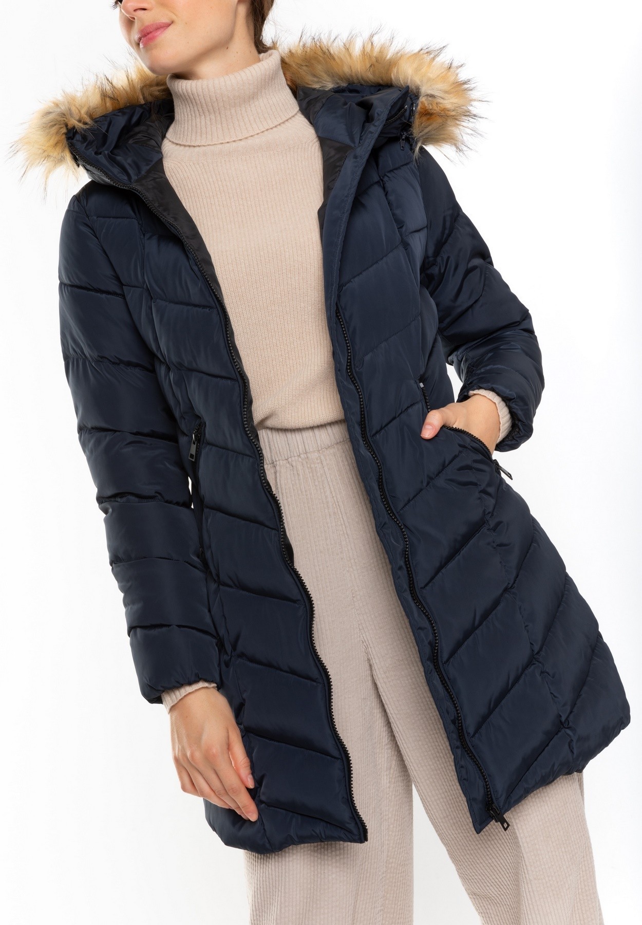 Doudoune Eva Bleu marine White Goose