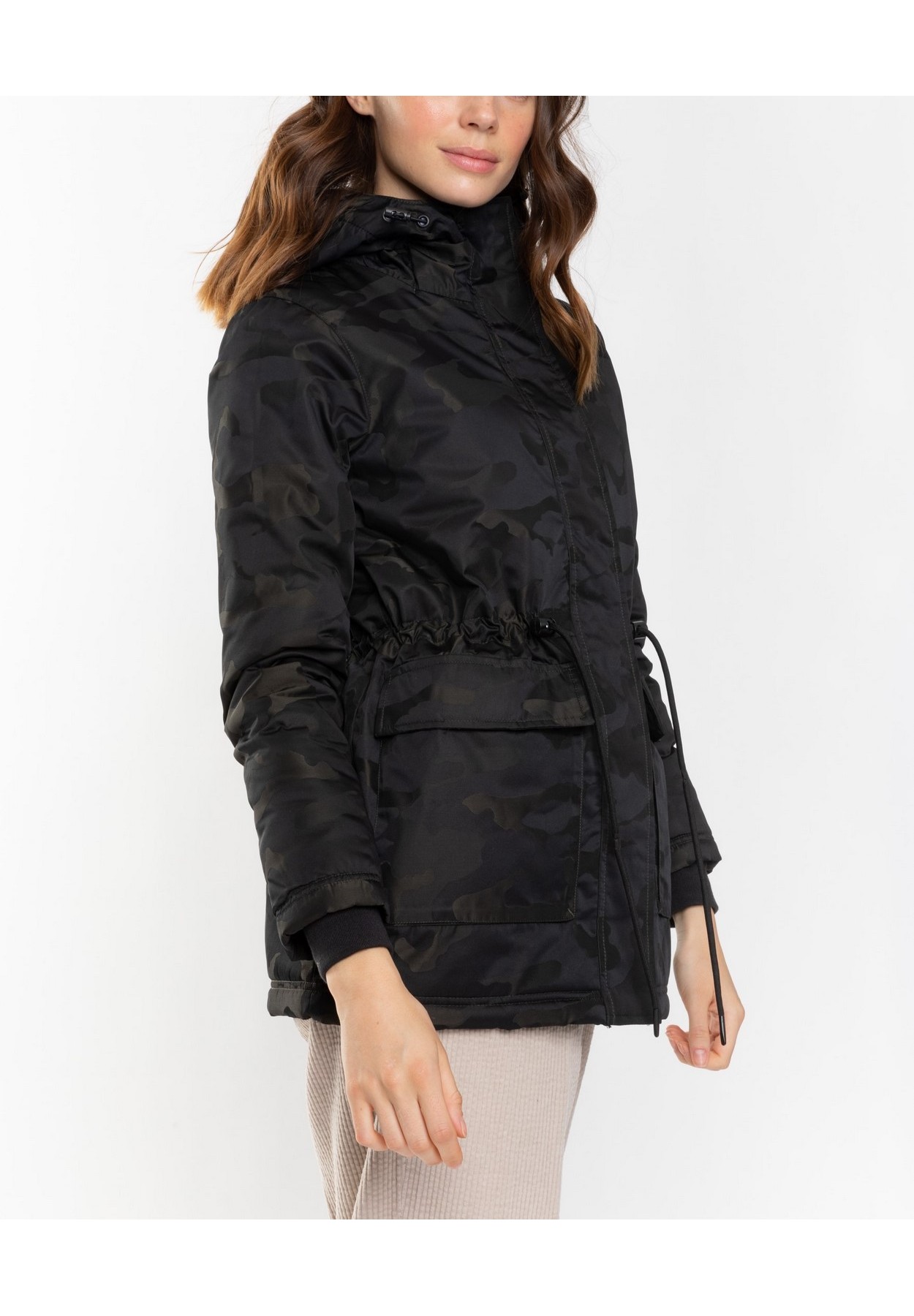 Parka Kate Kaki White Goose