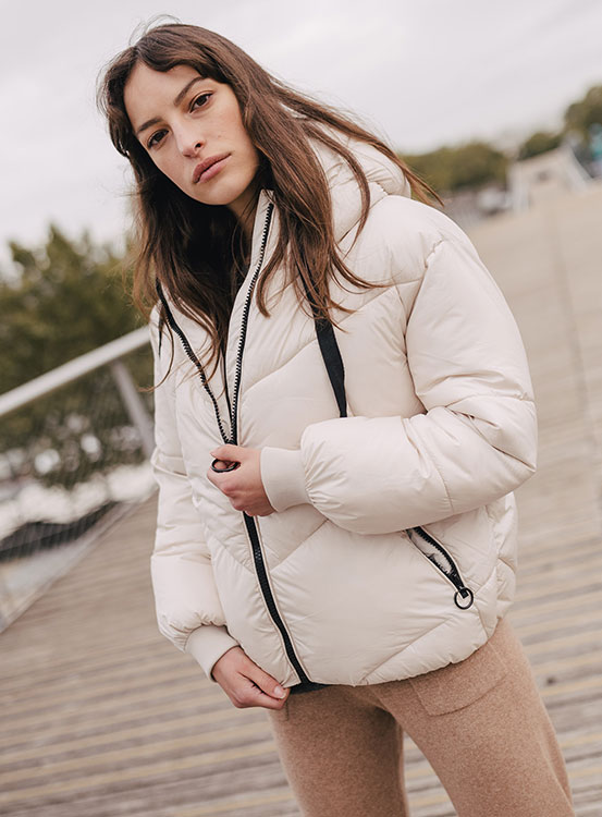 white goose parka agathe